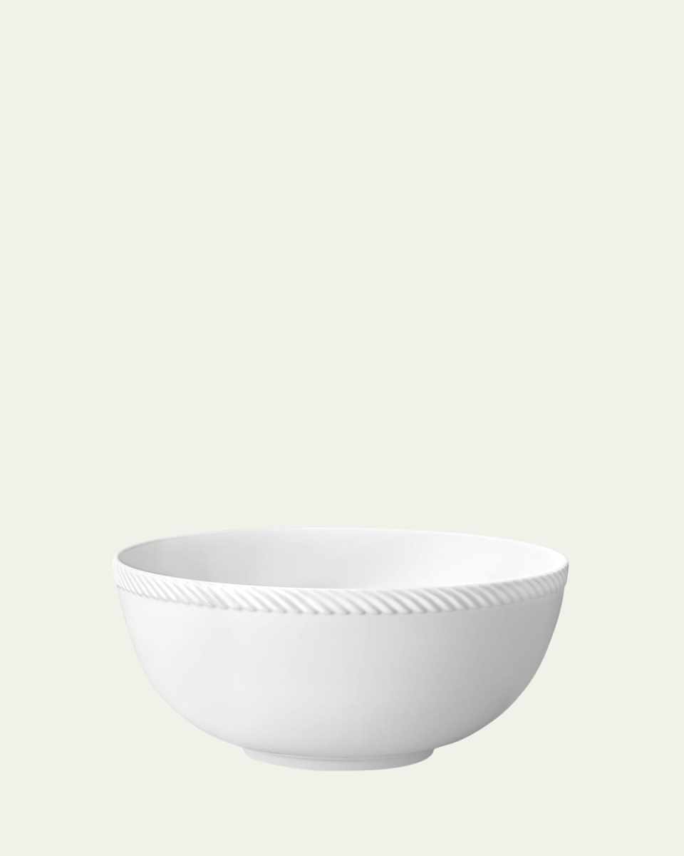 Corde Large Bowl, White